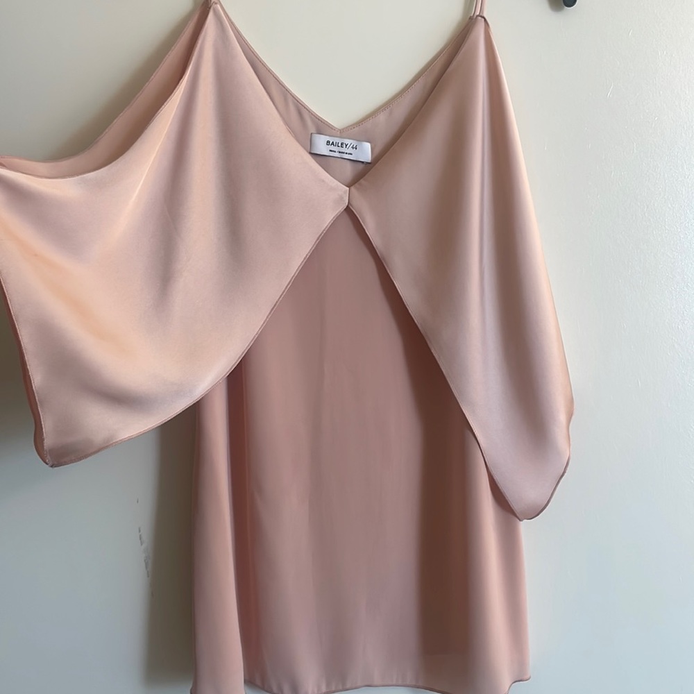 Bailey 44 Blush Drapey shoulder Top